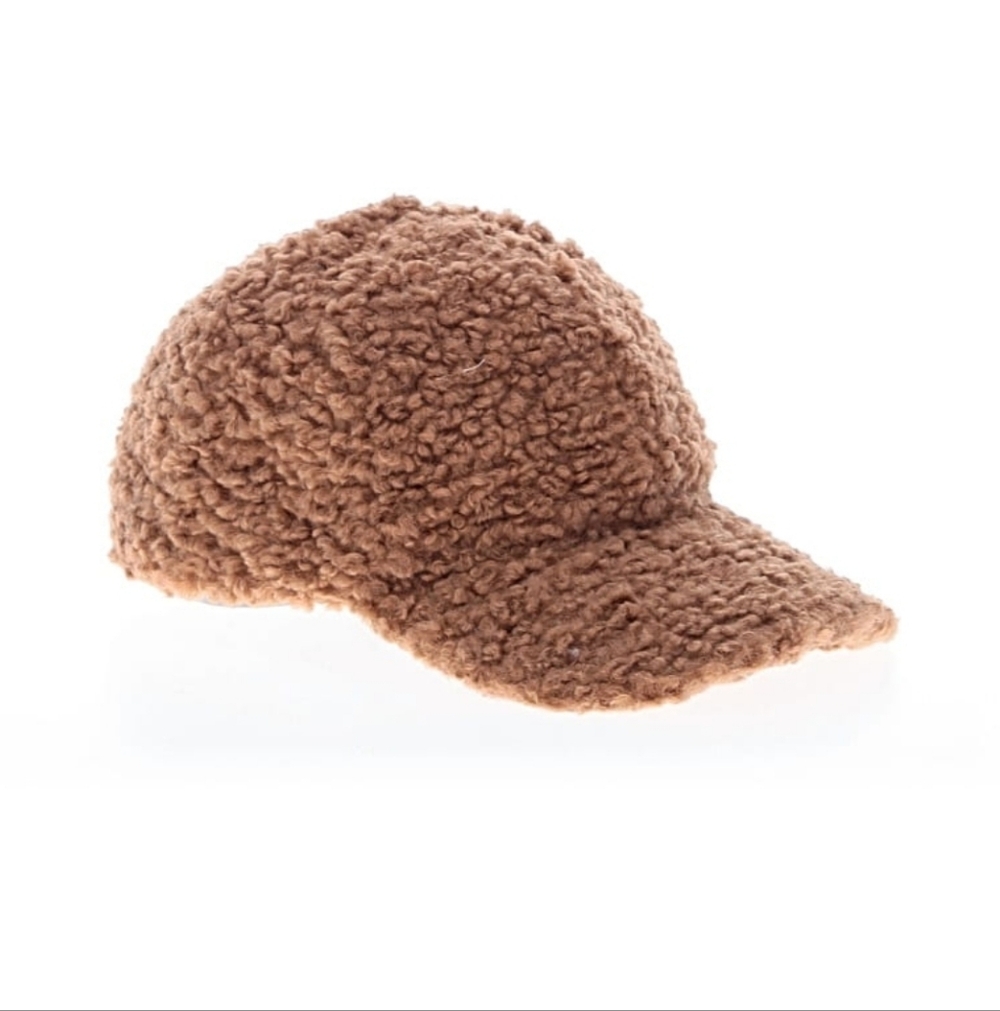Steve Madden Fuzzy Baseball Cap- Adjustable Snap Back